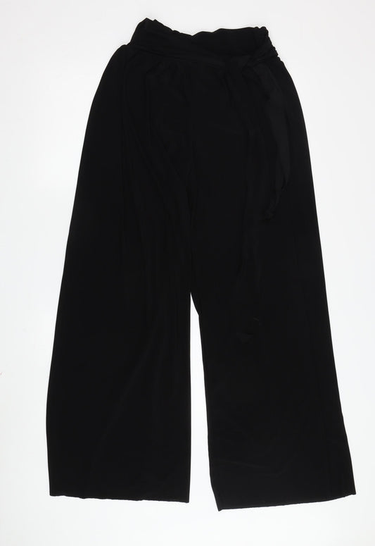 Quiz Women's Black Wide-Leg Trousers M - New