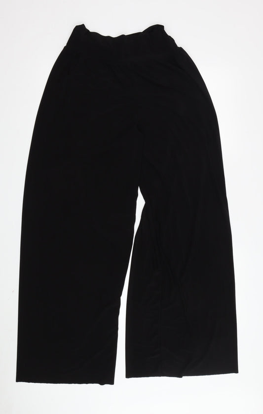 Quiz Women's Black Wide-Leg Trousers M - New