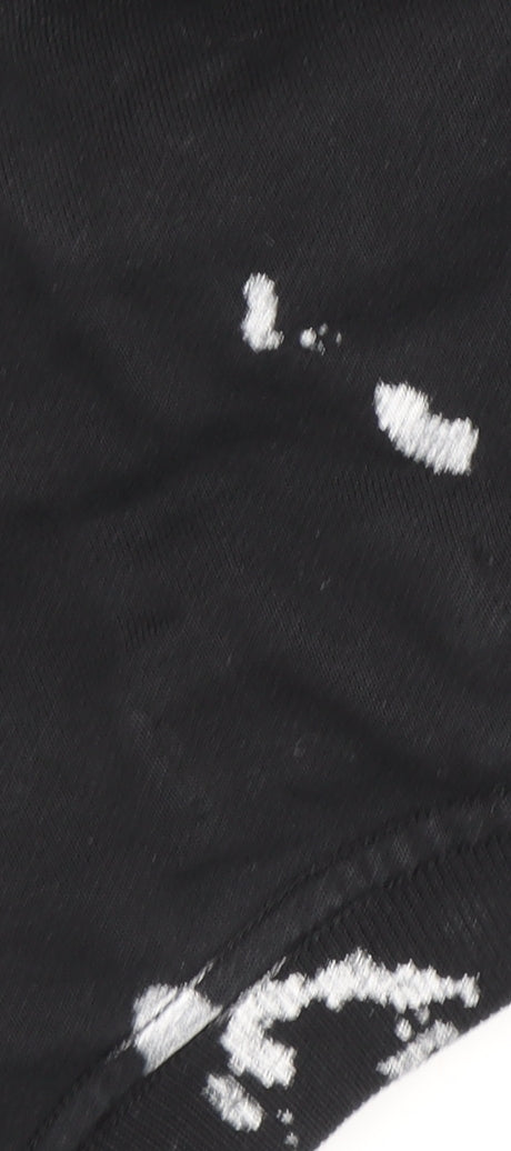 AllSaints Men's Black M Pullover Sweatshirt, Logo Accents