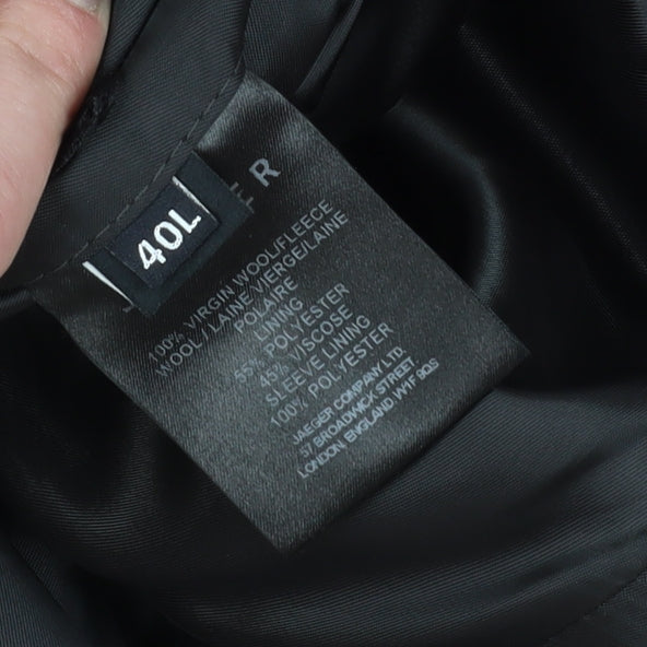Jaeger Men's Black 40L Blazer for Business