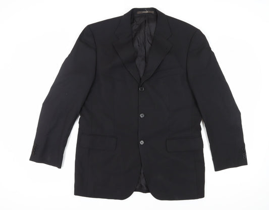 Féraud Men's Black Suit Jacket UK Size 40