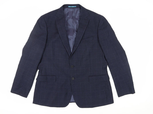 Charles Tyrwhitt Men's Blue Slim Fit Blazer 44R