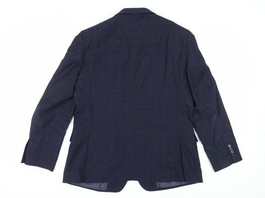 Charles Tyrwhitt Men's Blue Slim Fit Blazer 44R