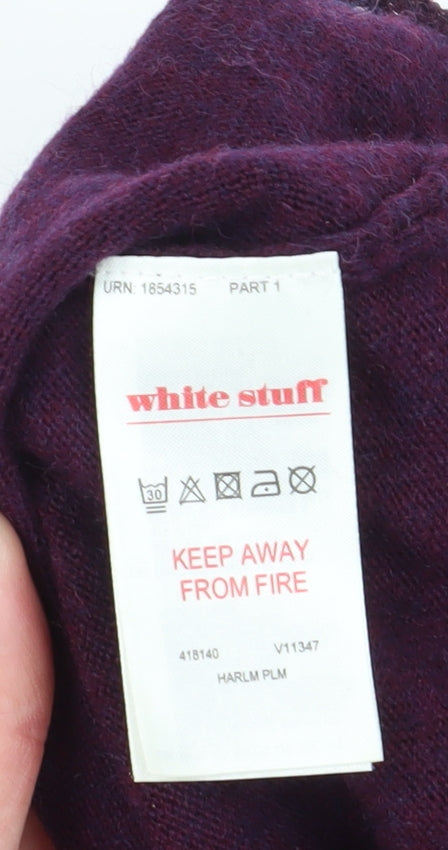 White Stuff Women's Purple Pullover Jumper Size 16