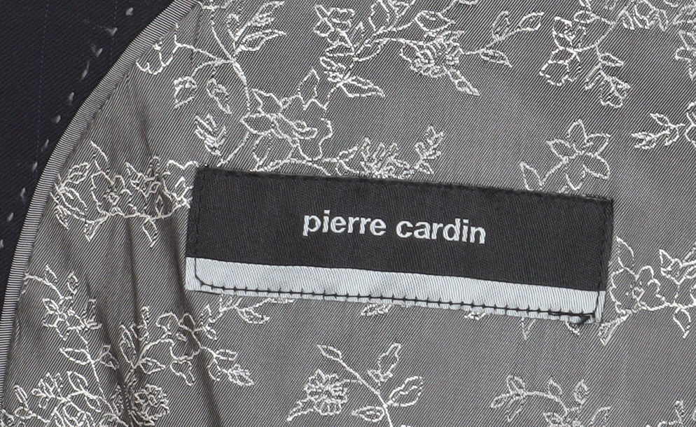 Pierre Cardin Men's Black Blazer 42 Long Business Wedding