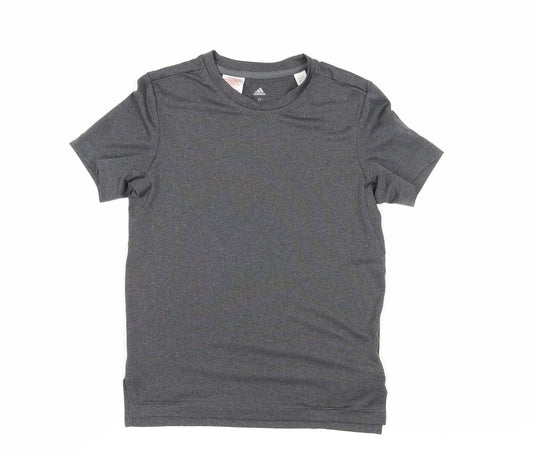 Adidas Teens Grey T-Shirt, S, Regular Fit, Activewear