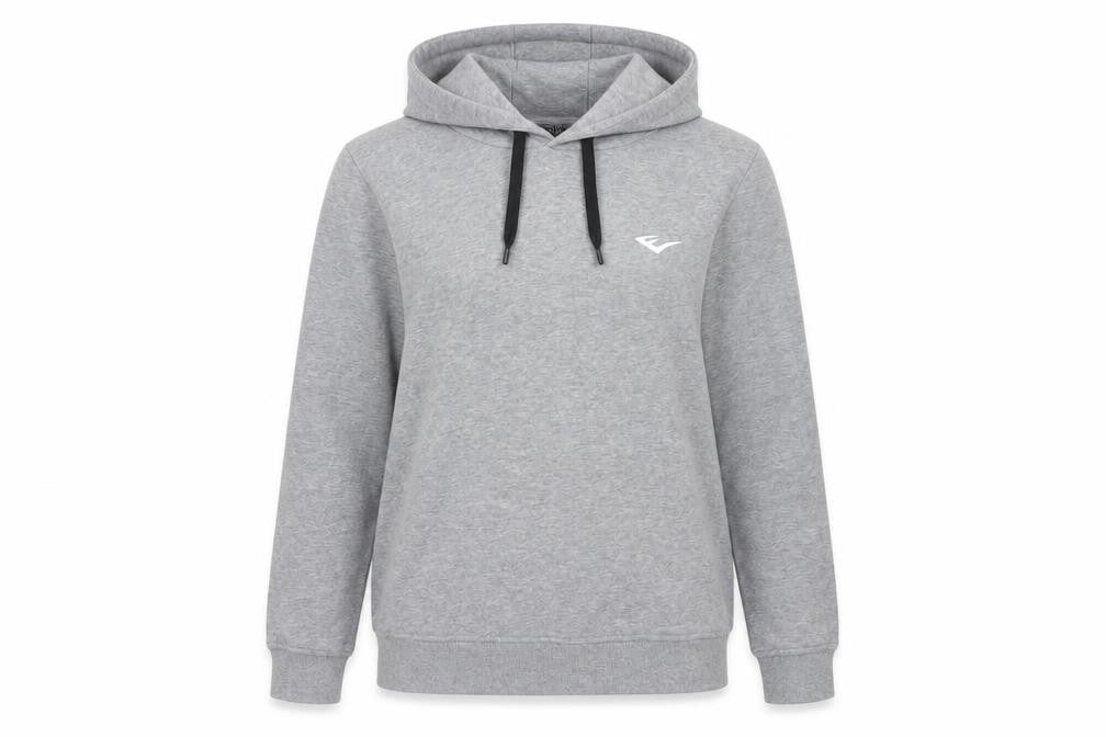Womens UK 12 Regular Everlast Grey Pullover Hoodie