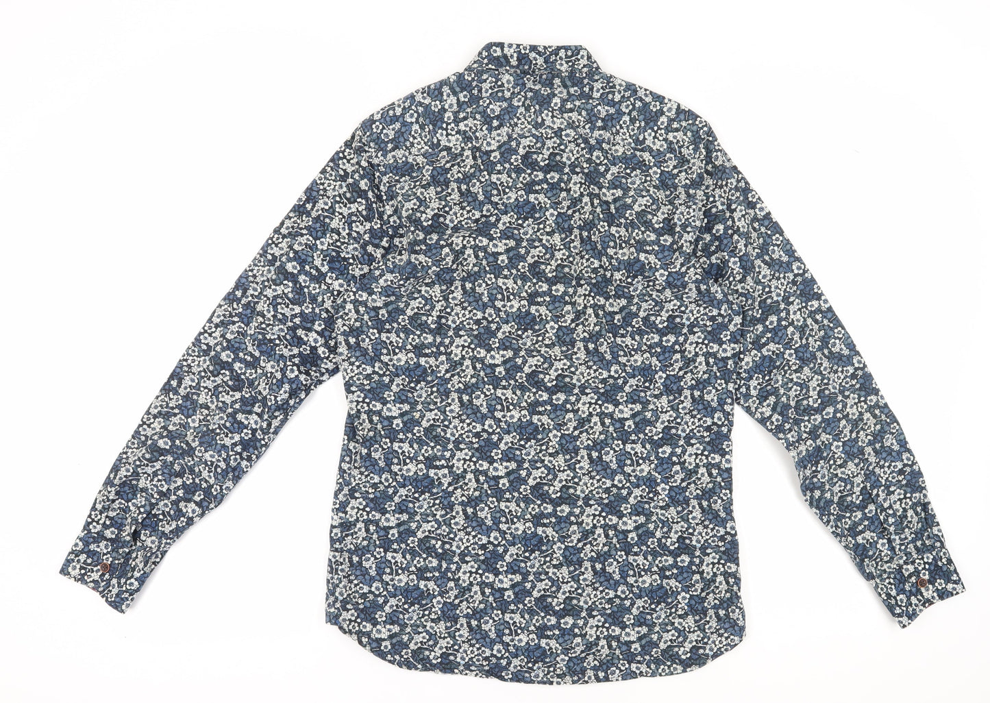 Ted Baker Men's Blue Floral Shirt M New