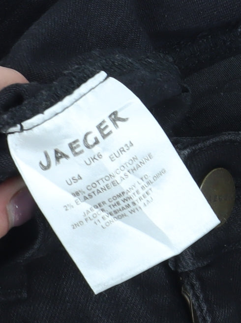 Jaeger Women's Black Skinny Jeans Size 6