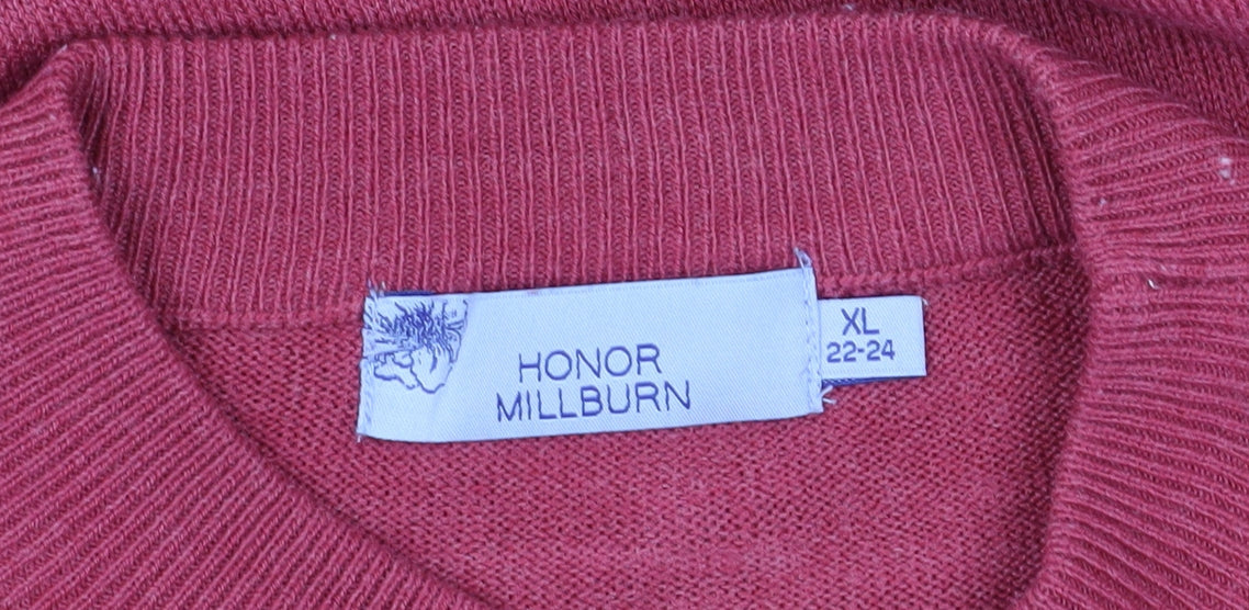 Honor Millburn Women's Red XL Pullover Jumper