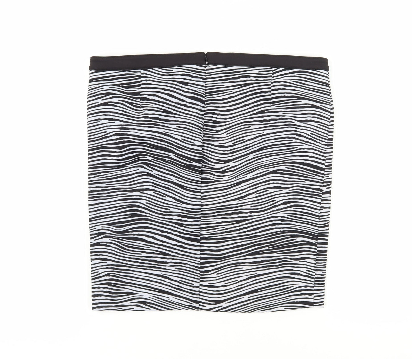 Guess Women's Black Zebra Print Pencil Skirt L