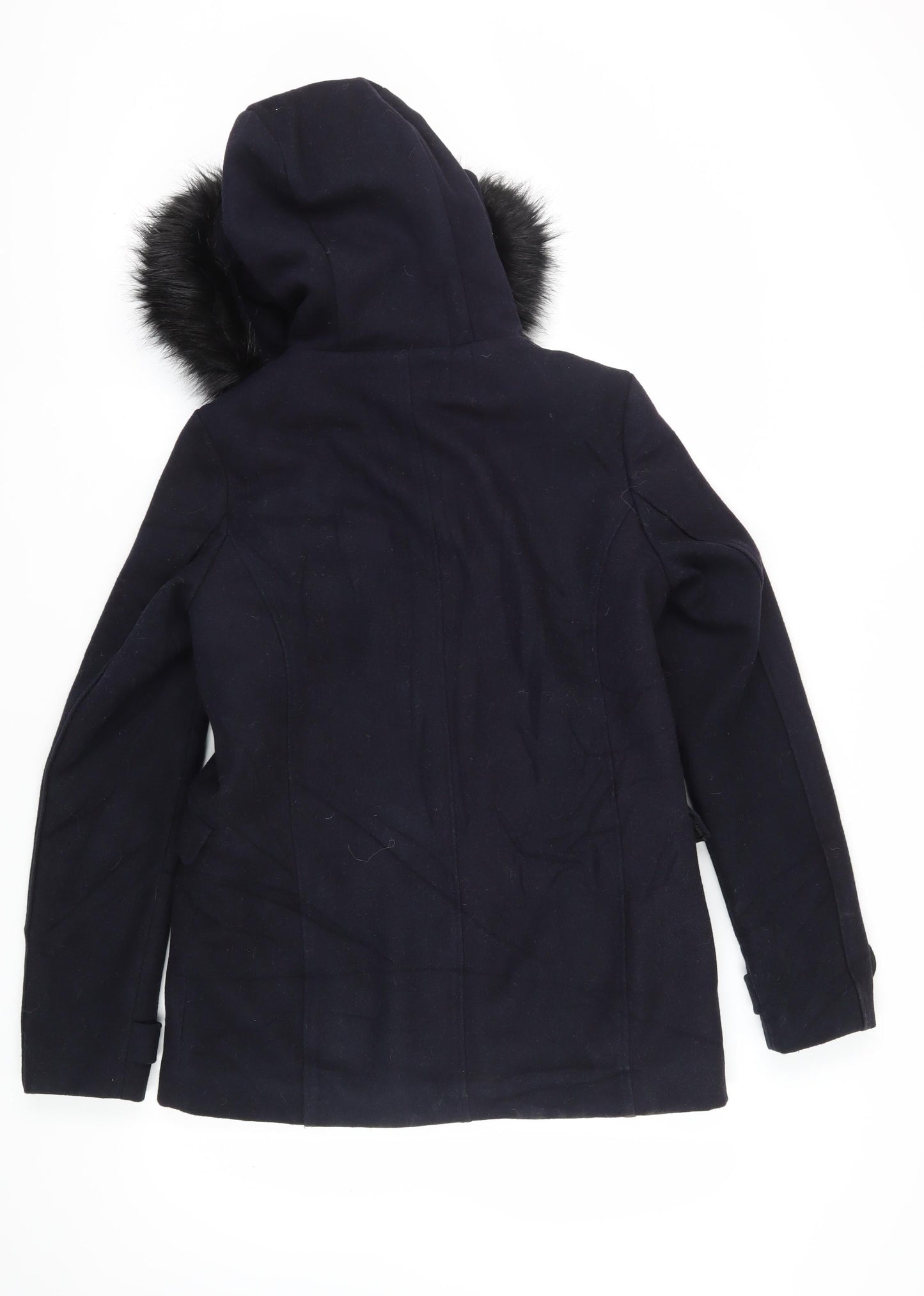 Hush Women's Black Wool Blend Duffle Coat Size 6