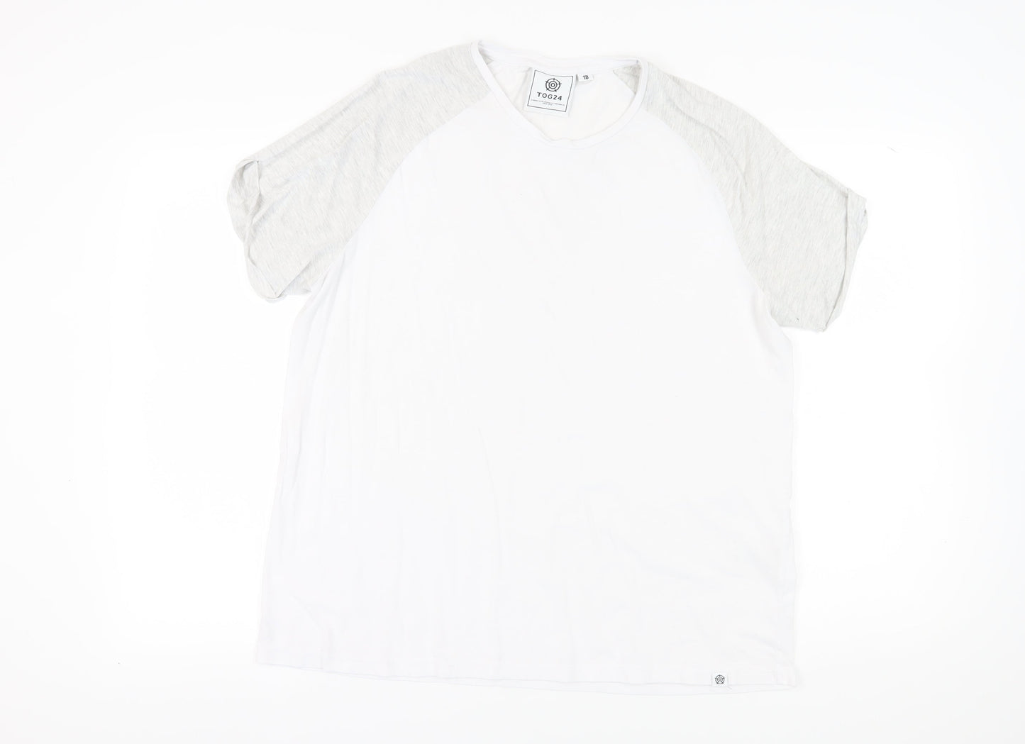 Unisex Adultss UK Size 16 TOG24 White Cotton T-Shirt