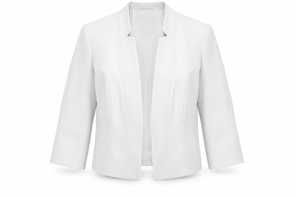 Laura Ashley Women’s White Suit Jacket, Size 12, Regular Fit