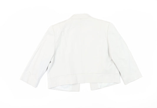 Laura Ashley Women’s White Suit Jacket, Size 12, Regular Fit
