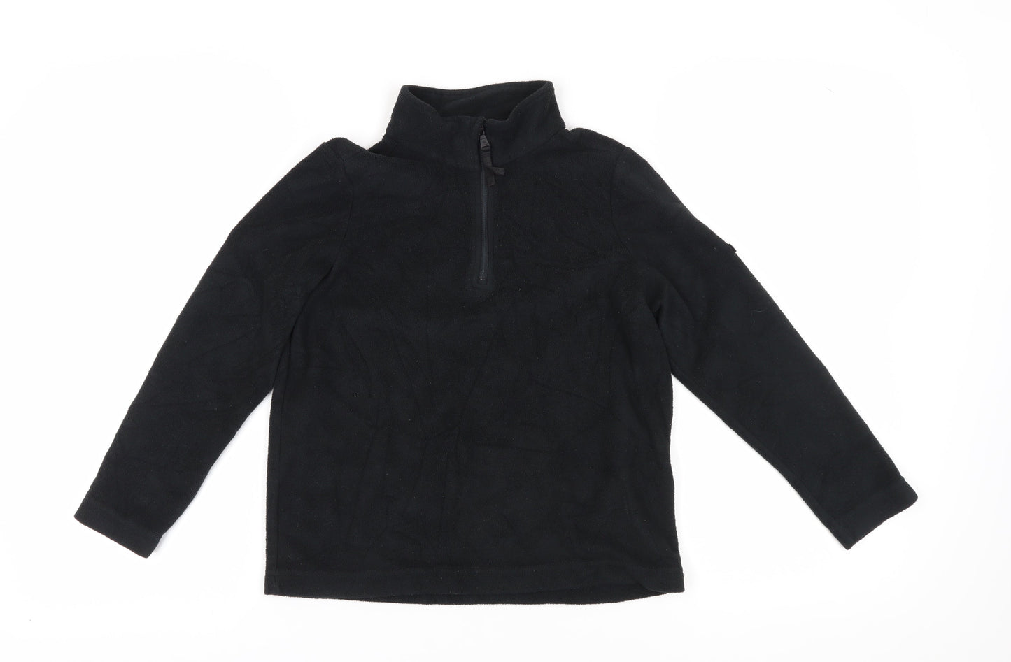TOG24 Boys Black Fleece Pullover Hoodie 9-10 Years