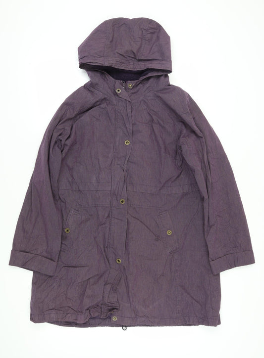 Fat Face Women's Purple Parka Jacket Size 16
