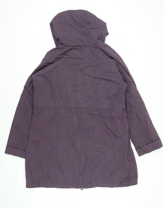 Fat Face Women's Purple Parka Jacket Size 16
