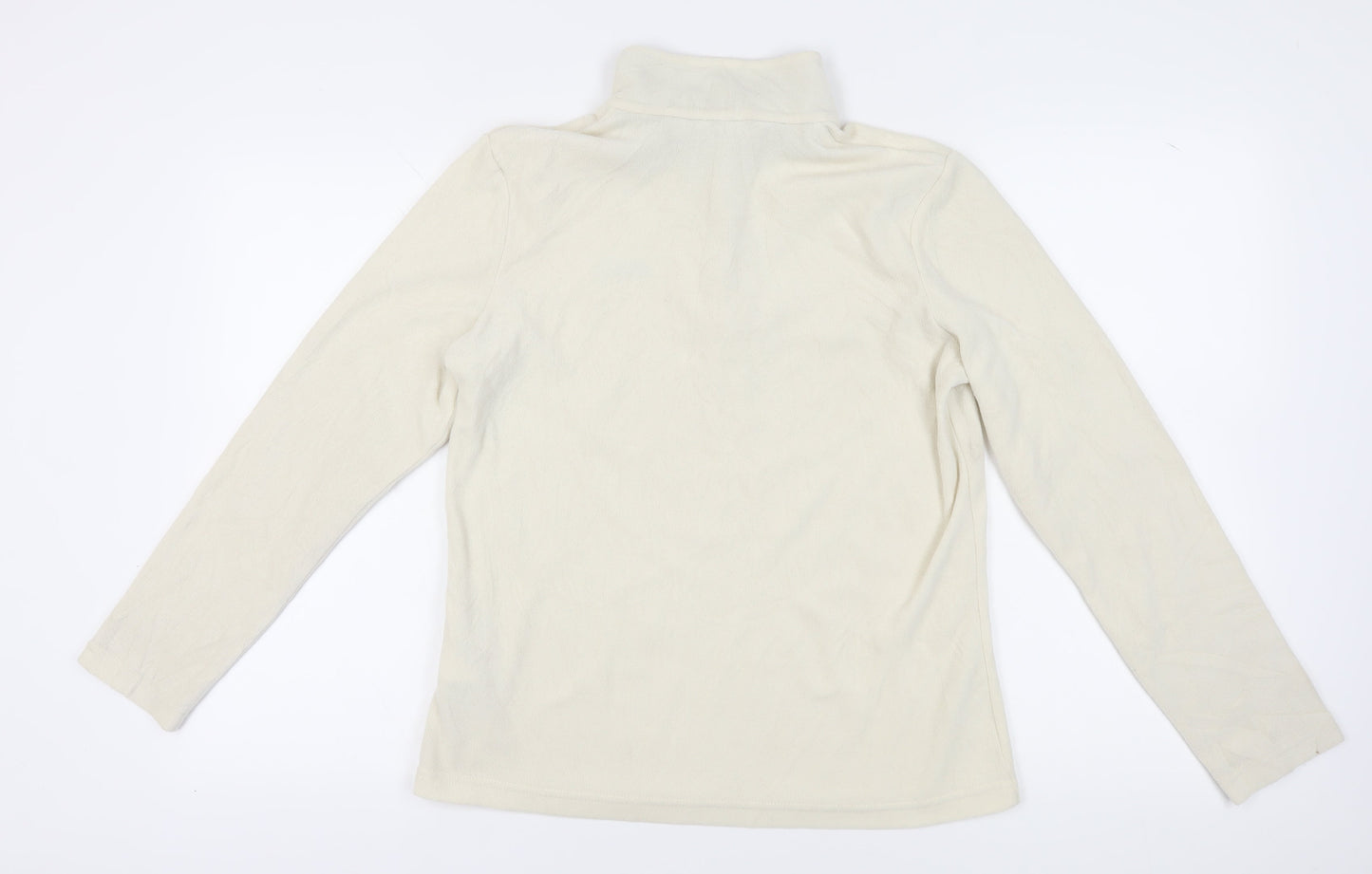 Regatta Ivory Women's Sweatshirt UK Size 12 High Neck Henley