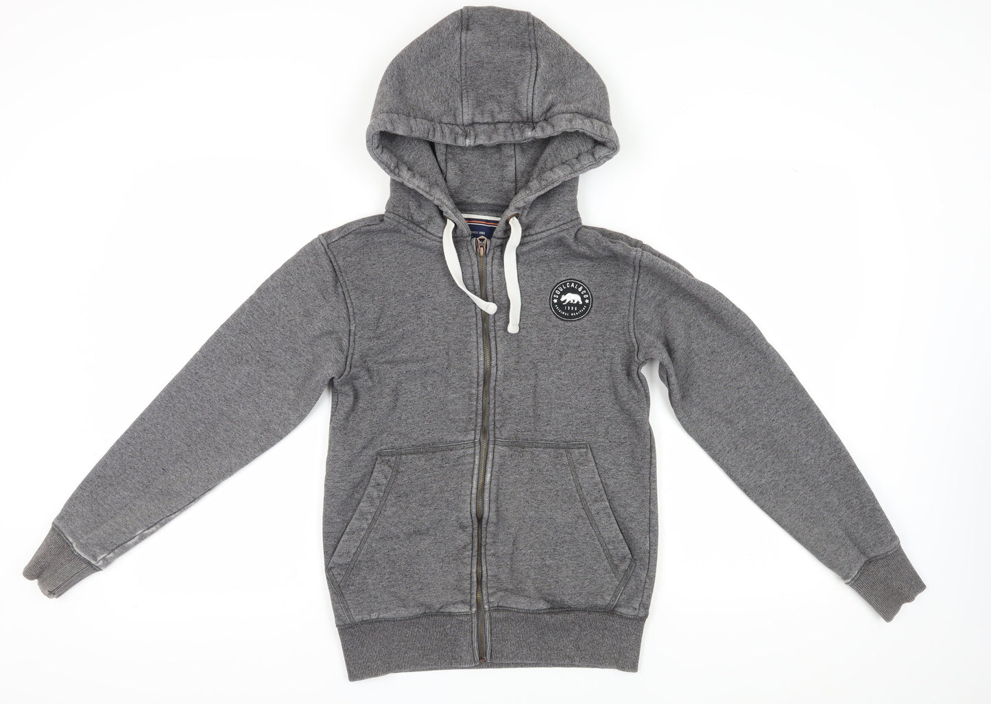 SoulCal & Co Grey XS Full Zip Hoodie for Men