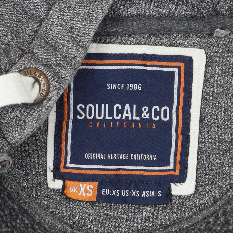 SoulCal & Co Grey XS Full Zip Hoodie for Men
