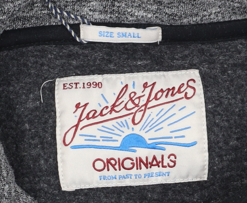 Jack & Jones Grey Men's Pullover Hoodie S