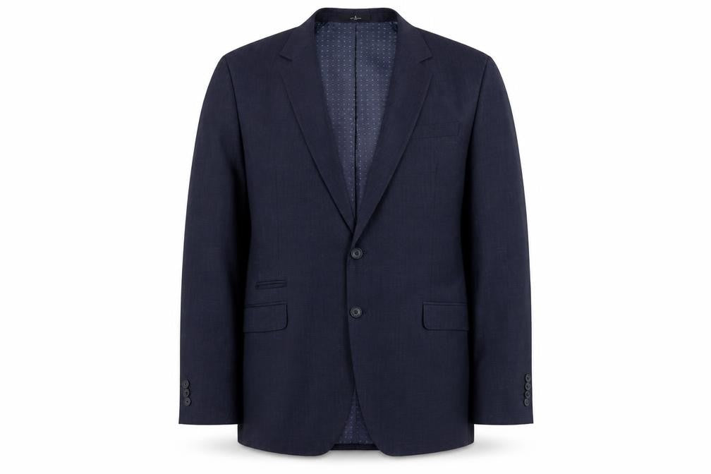 Jeff Banks Men's Blue Linen Blazer 20 Regular Lined