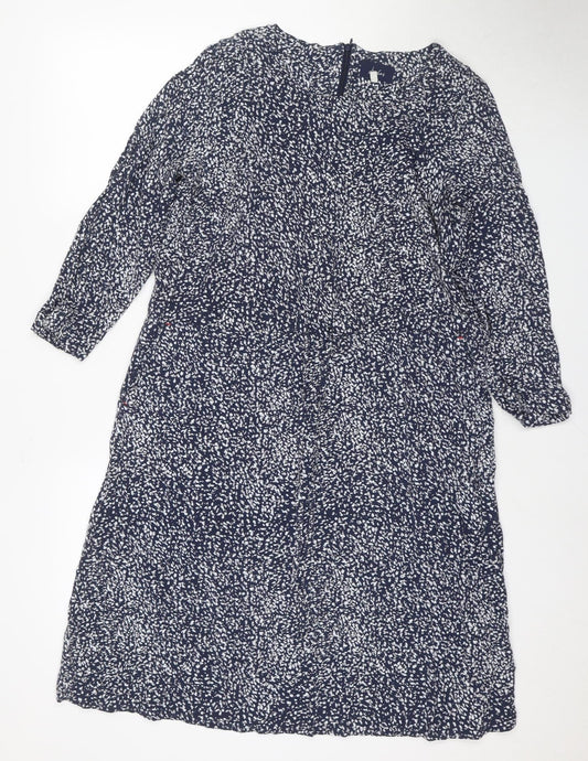 Joules Women's Blue Animal Print Shift Dress Size 12