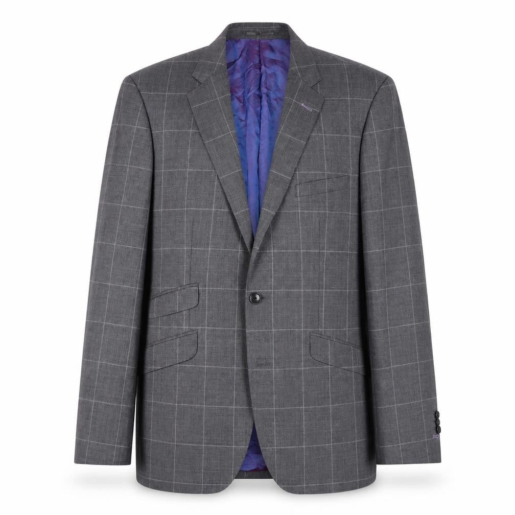 Mens 40 Chest Regular Moss Grey Two-Button Suit