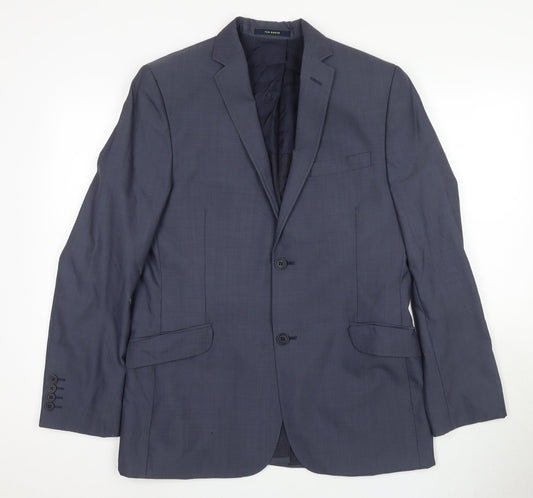 Ted Baker Men's Blue Blazer 40R Regular Fit