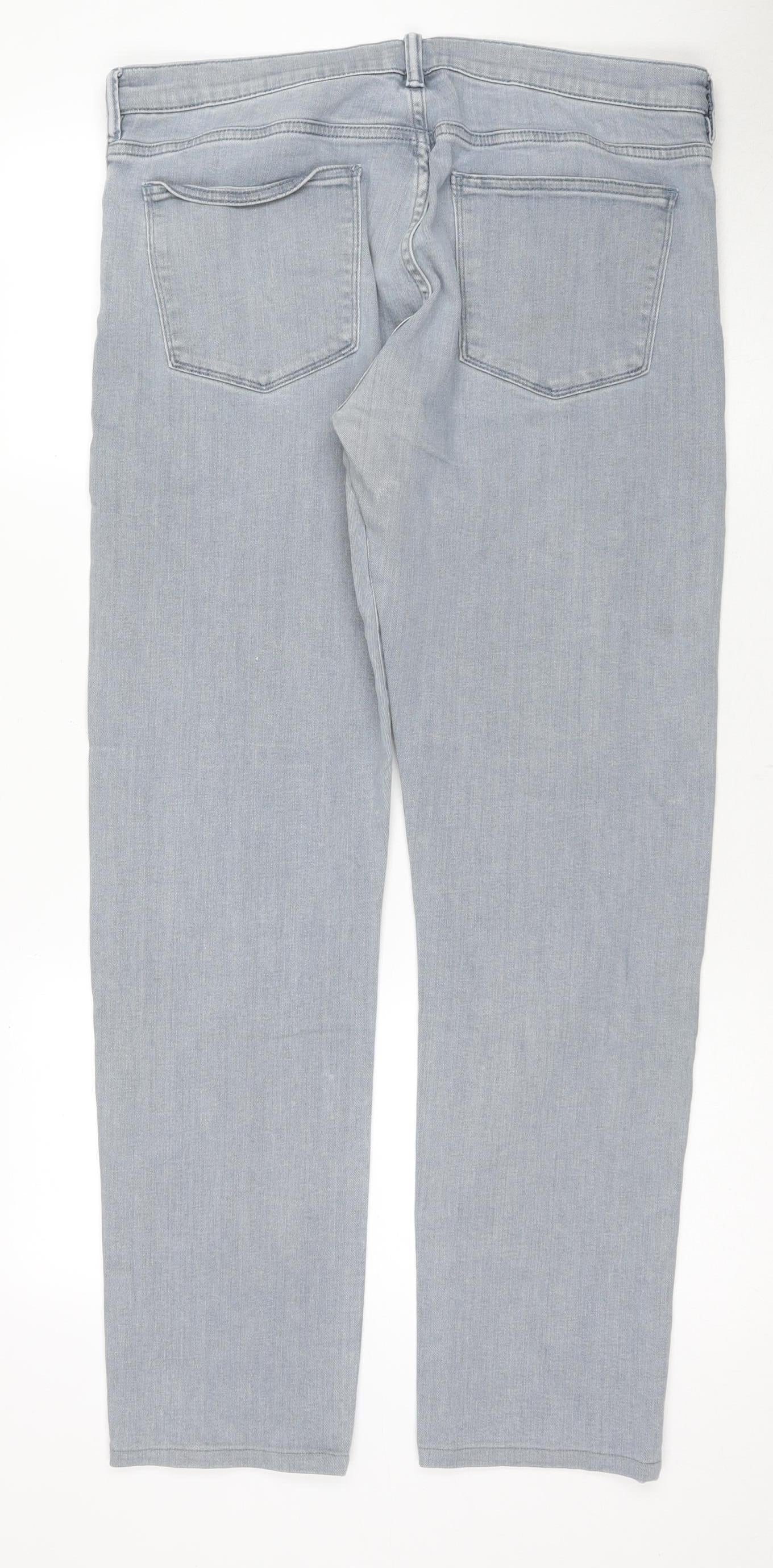 Reiss Men's Blue Slim Fit Straight Jeans, Size 34