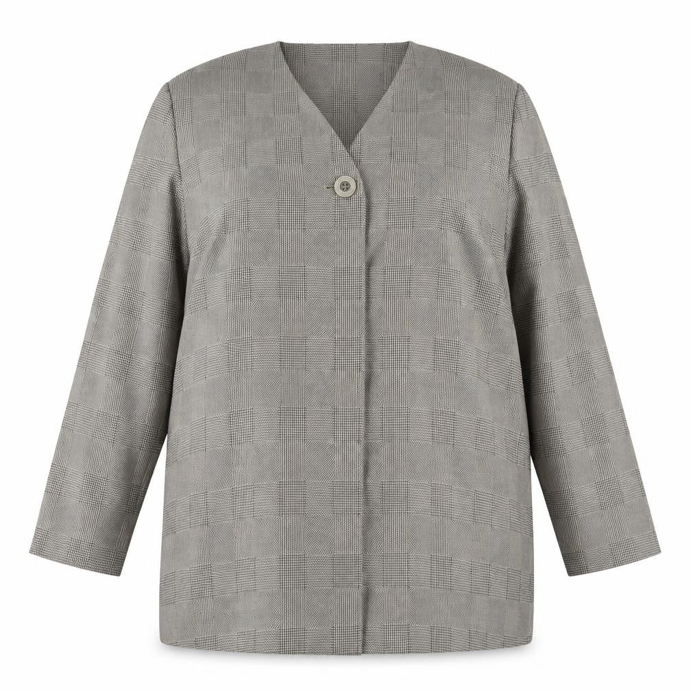 Alexon Women's Black Check Suit Jacket Size 18