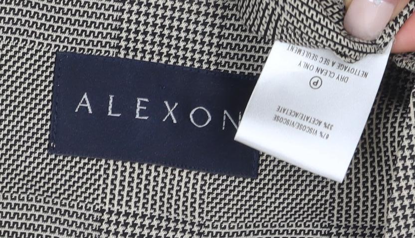 Alexon Women's Black Check Suit Jacket Size 18