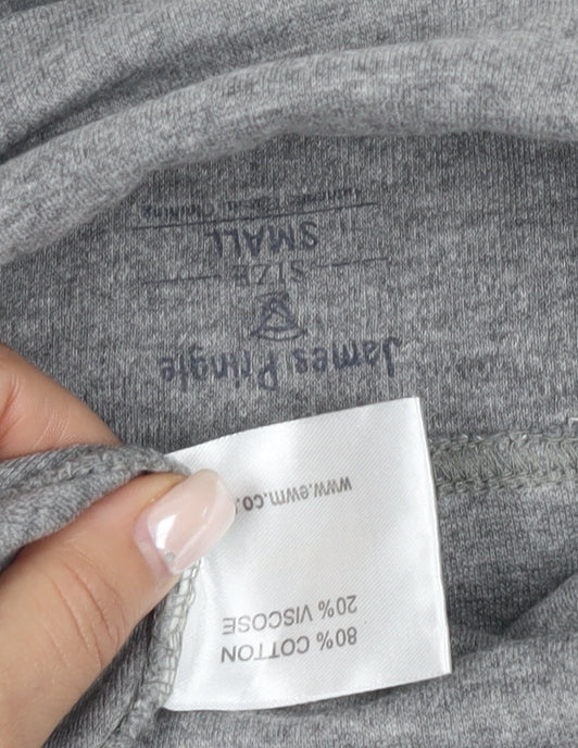 James Pringle Men's Grey High Neck Long Sleeve T-Shirt