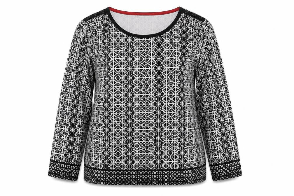 Womens UK Size 20 Laura Ashley Black Viscose Blend Blouse