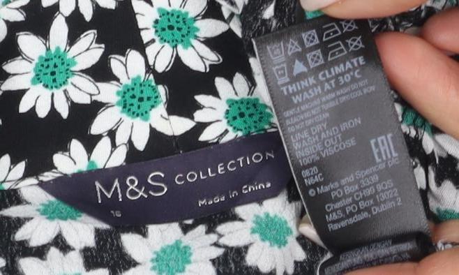 Marks and Spencer Women's Floral Tunic Blouse, Size 12