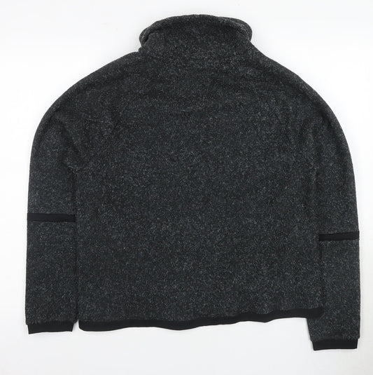 Nike Grey Unisex L Pullover Sweatshirt, Autumn/Winter Casual