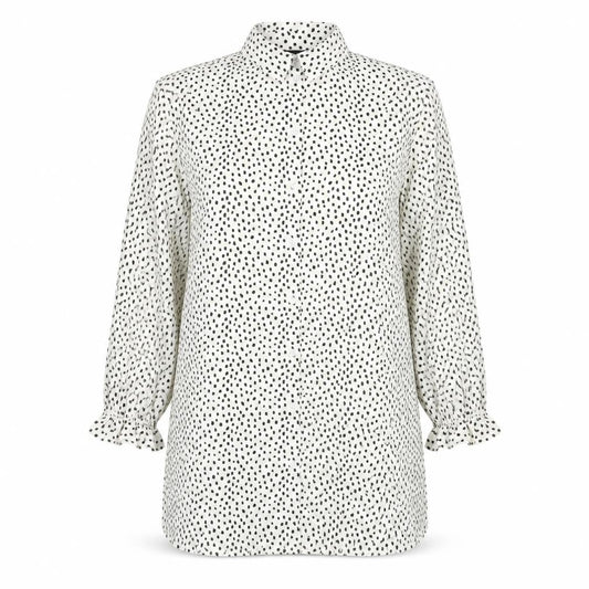Womens UK Size S Brave Soul White Polyester Button-Up