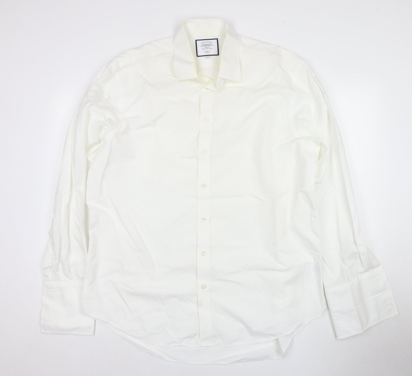 Charles Tyrwhitt Men's White Classic Dress Shirt