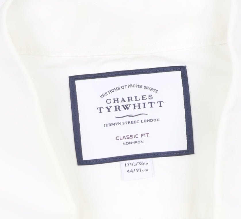 Charles Tyrwhitt Men's White Classic Dress Shirt