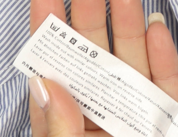 Jack Wills Men's Slim Fit Blue Striped Dress Shirt M