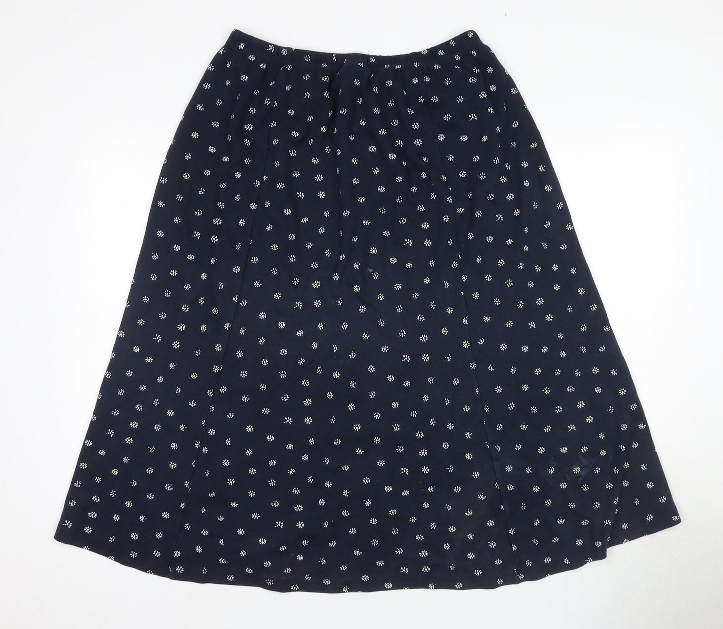 Damart Women's Blue A-Line Long Skirt
