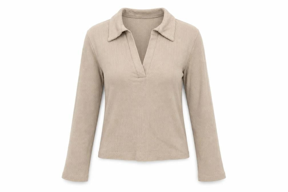 Stradivarius Beige Women's Blouse 2XS, Basic Style