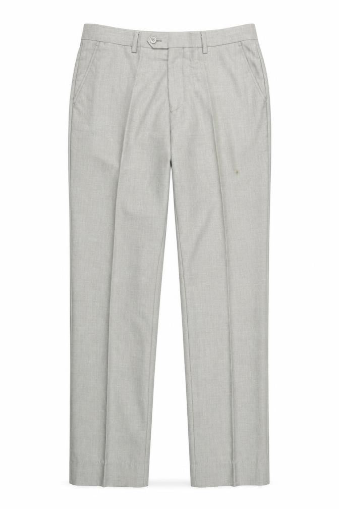 Dan John Men's Grey Dress Pants - Size L, Regular Fit