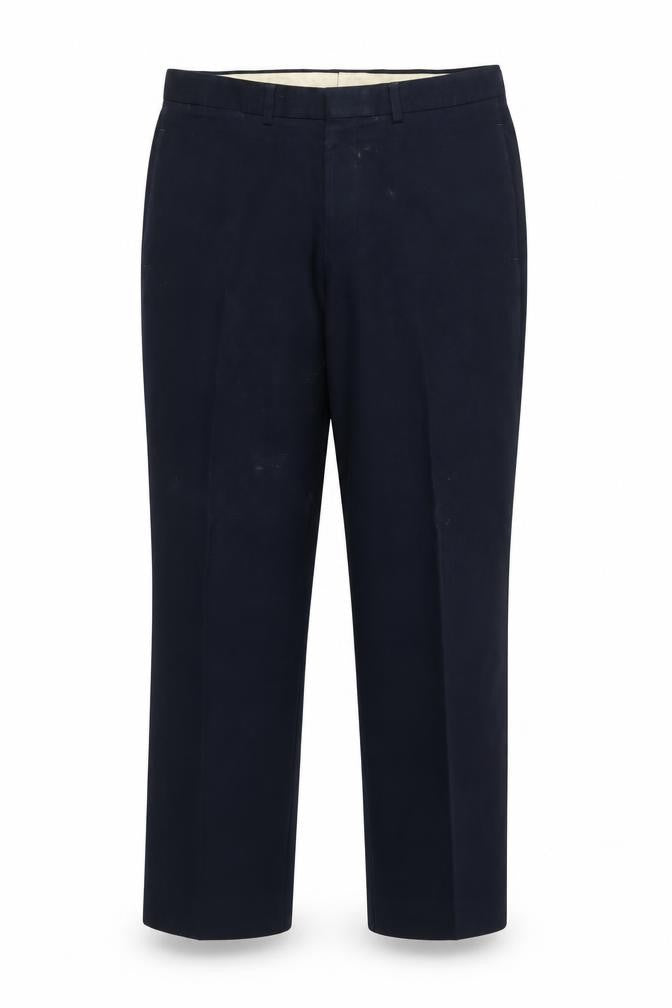 Marks and Spencer Men's Black Cotton Trousers, Size 34