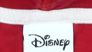 Disney Women’s Red Pullover Hoodie, Size S, Christmas