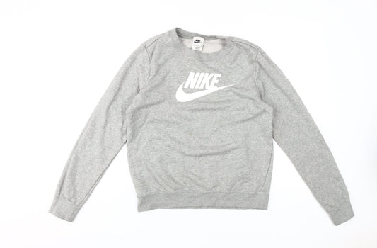 Nike Men's Grey XS Logo Sweatshirt Pullover