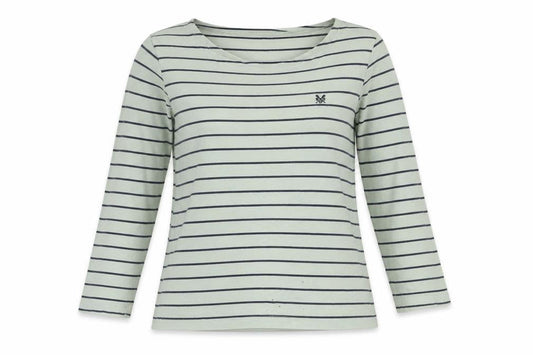 Womens UK Size 12 Crew Clothing Co. Blue 100% Cotton T-Shirt