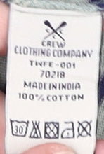 Crew Clothing Co. Women's Blue Striped T-Shirt, Size 12