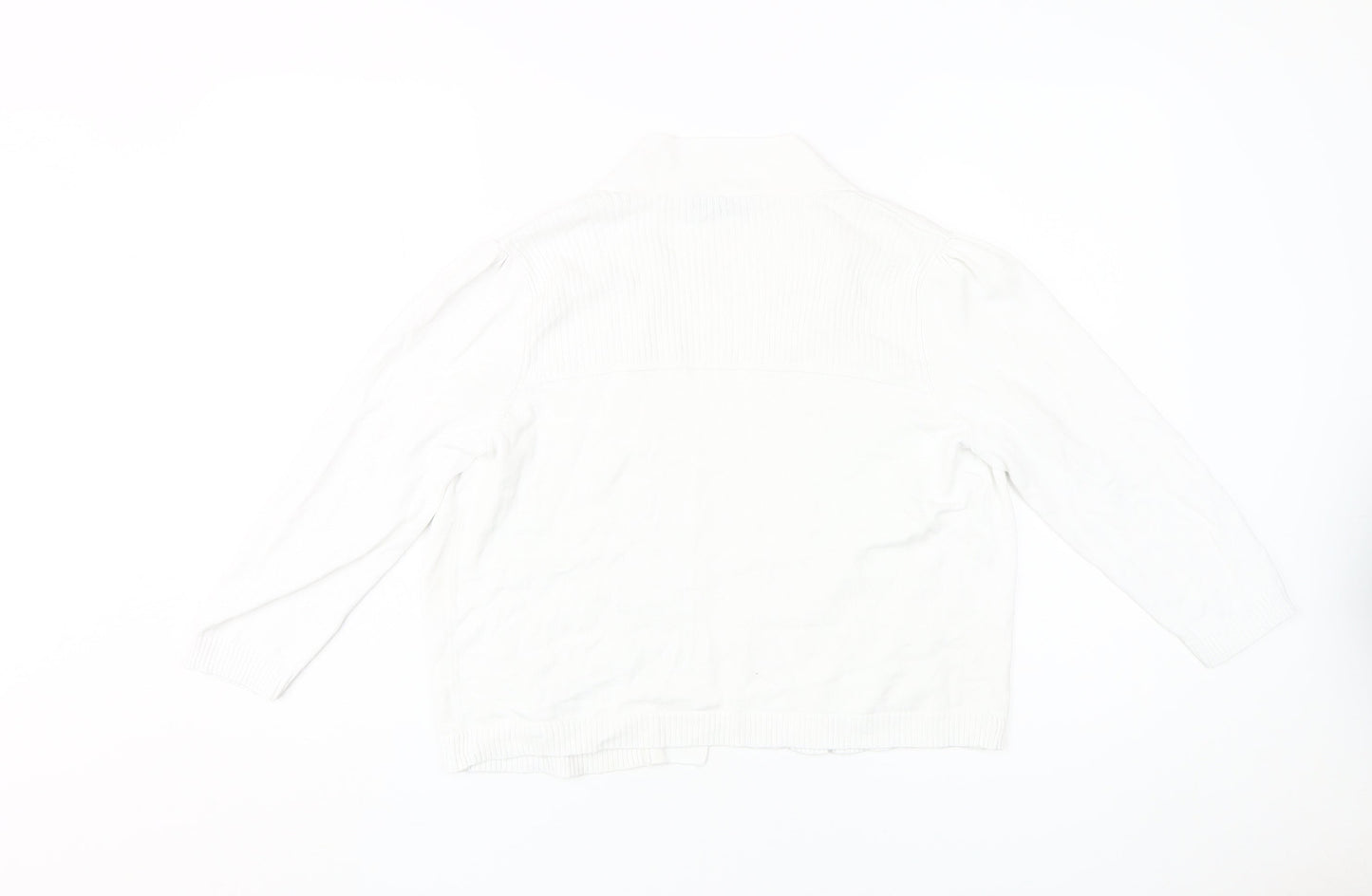 Wallis Womens White Cardigan, Size M, Long Sleeve